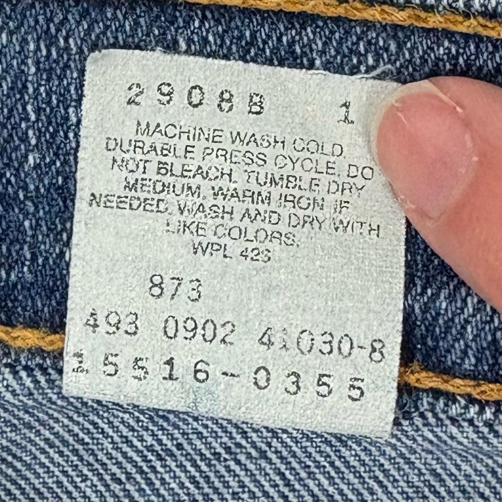 Levi's 515 Bootcut Lower Rise Jeans size 12 Y2K 2002 - 72% cotton medium wash - Picture 5 of 16